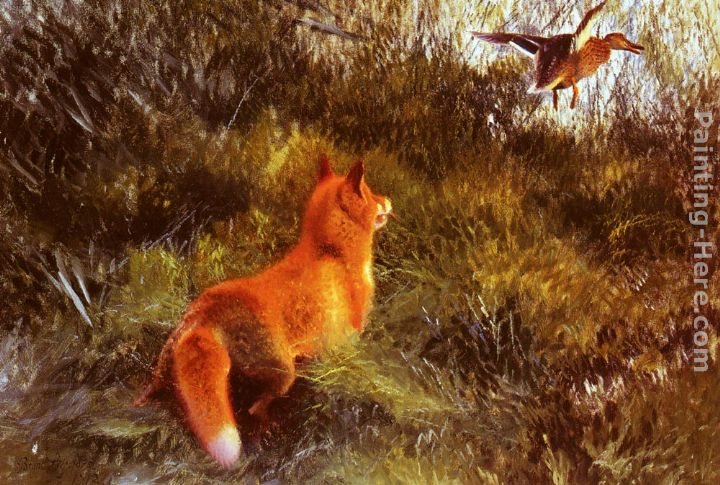 Bruno Liljefors Eluding The Fox